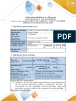 Guía de Actividades y Rúbrica de Evaluación - Fase 3 - Identidad Cultural - Un Encuentro Con Los Otros