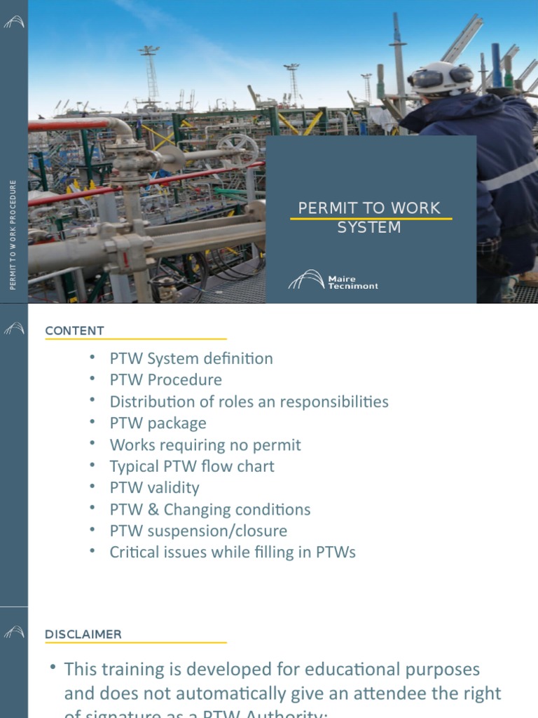 Permit to Work System Overview | PDF | General Contractor | Personal ...