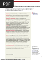 Treatment of 5 Critically Ill Patients With COVID-19 With Convalescent Plasma in China Shen Et Al