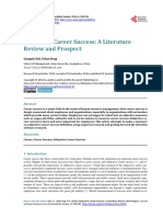 Subjective Career Success: A Literature Review and Prospect: Liangtie Dai, Fuhui Song