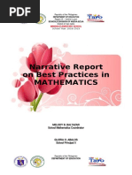 RMA Accomplishment Report for Math | PDF | Learning | Teachers
