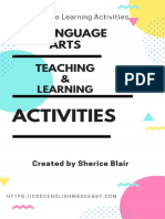 10 Language Arts Teaching and Learning Activities