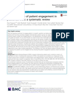 The Prevalence of Patient Engagement in Published Trials: A Systematic Review
