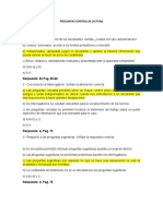 Control de lectura preguntas técnicas interrogatorio