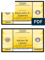 Alvin John D. Zapanta: Adrian M. Lawan