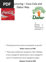 HR Restructuring - Coca Cola and Dabur Way