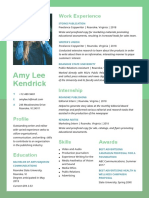 15 Template CV Word Gratis Hijau