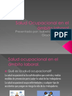 Salud Ocupacional en el ámbito laboral