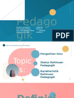 Tugas Presentasi Pedagogik 