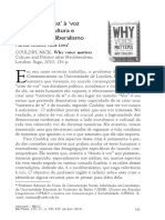 Voz como valor: Couldry sobre crise de voz no neoliberalismo