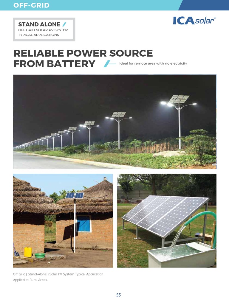 Off-Grid Solar PV System Overview | PDF | Photovoltaic System | Off The ...