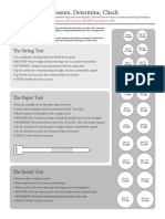 Measure, Determine, Check: For Accuracy, Please Ensure That PDF Is Printed at 100%
