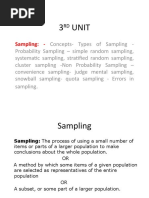 3 Unit: Sampling