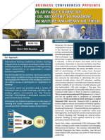 Advance Course On Enhanced Oil Recovery To Maximise Recovery From Mature and Heavy Oil Field PDF