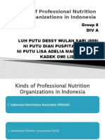 Kinds of Professional Nutrition Organizations in Indonesia