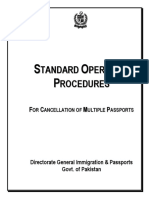SOP For Multiple Passports Cases 2017 PDF