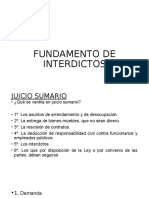 FUNDAMENTO DE INTERDICTOS