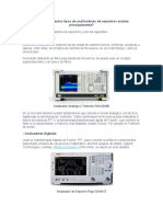 Tipos de Analizadores de Espectros