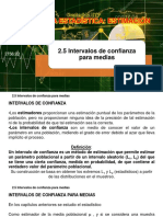2.5 Intervalos de Confianza para Medias - Dr. Jose A. Sarricolea Valencia