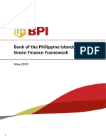 Bank of The Philippine Islands Green Finance Framework