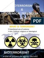 Bioterrorism & Chemical Terrorism: LIM JIA YI 134243