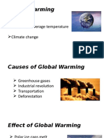 Global Warming: Increase of Average Temperature Climate Change