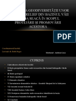 Evaluarea Geodifersității Unor Forme de Relief Din Bazinul Garda Seaca