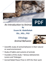 An Introduction To Animal Behavior: by Essam M. Abdelfattah BSC., MSC., PHD