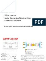 WDM Concept and Major Elements of Optical Fiber Communication