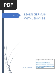B1 German With Jenny Aid Karadža PDF