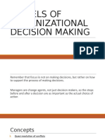 Behavioral Models of Organizational Decision Making