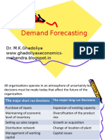 Demand Forecasting: Dr. M.K.Ghadoliya WWW - Ghadoliyaseconomics-Mahendra - Blogspot.in