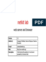 Netkit Lab: Web Server and Browser