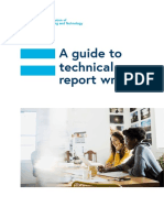 A Guide To Technical Report Writing