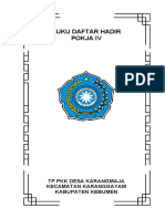 BUKU DAFTAR HADIR PKK Pokja 4