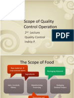Scope of Quality Control Operation