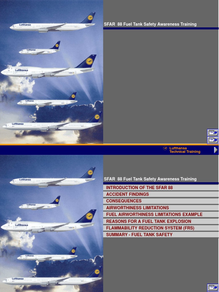 SFAR 88 Fuel Tank Safety Awareness Training PDF PDF Aviation