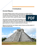 Detyra 1: Writing-Ancient Civilisations Ancient Mayans