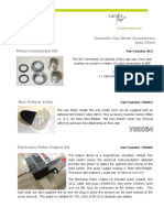 Domestic Gas Meter Accessories Data Sheet