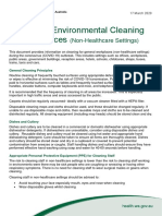 COVID-19 Environmental Cleaning For Workplaces: (Non-Healthcare Settings)