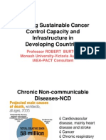 Building Sustainable Cancer Control Capacity and Infrastructure in Developing Countries