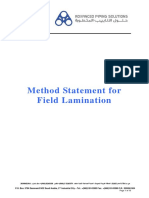 Method Statement For Field Lamination