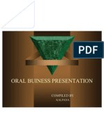 Oral Buiness Presentation
