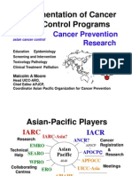 Implementation of Cancer Control Programs, Cancer Prevention Research