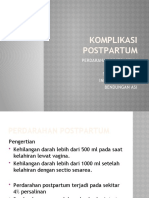 Komplikasi Postpartum