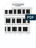 The Piano Keyboard-Worksheet