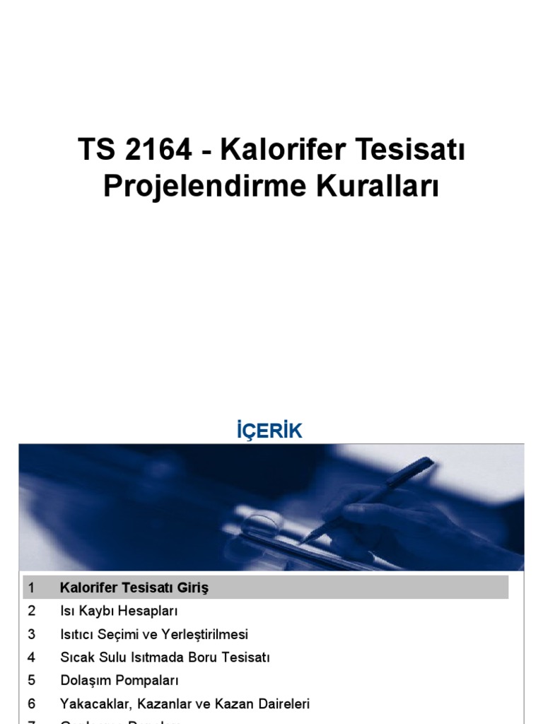 TS 2164 Kalori̇fer Tesi̇sati Gi̇ri̇ş | PDF