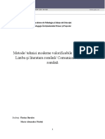 Metode tehnici moderne valorificabile în lecţiile de Limba şi literatura română Comunicare în limba română.docx