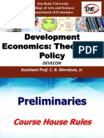 San Beda Economics Course on Development Economics