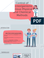 Control of Microorganisms Various Physical and Chemical Methods